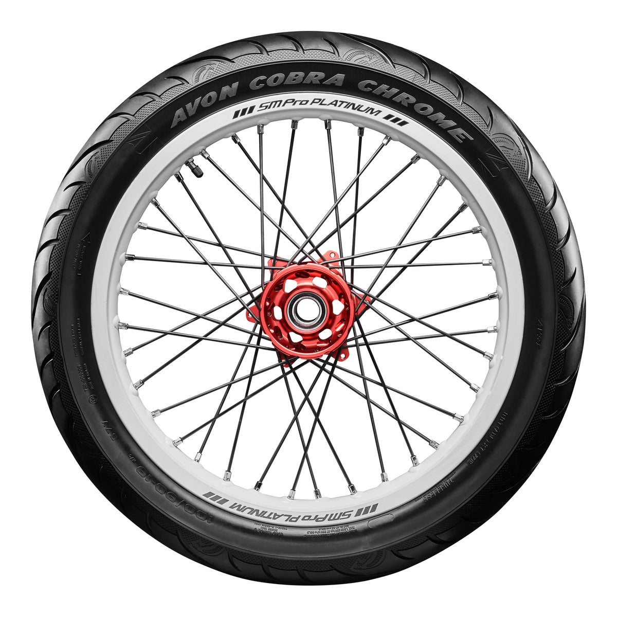 Avon Cobra Chrome 130/70VR18 Front Tyre (63V Rating) AV91