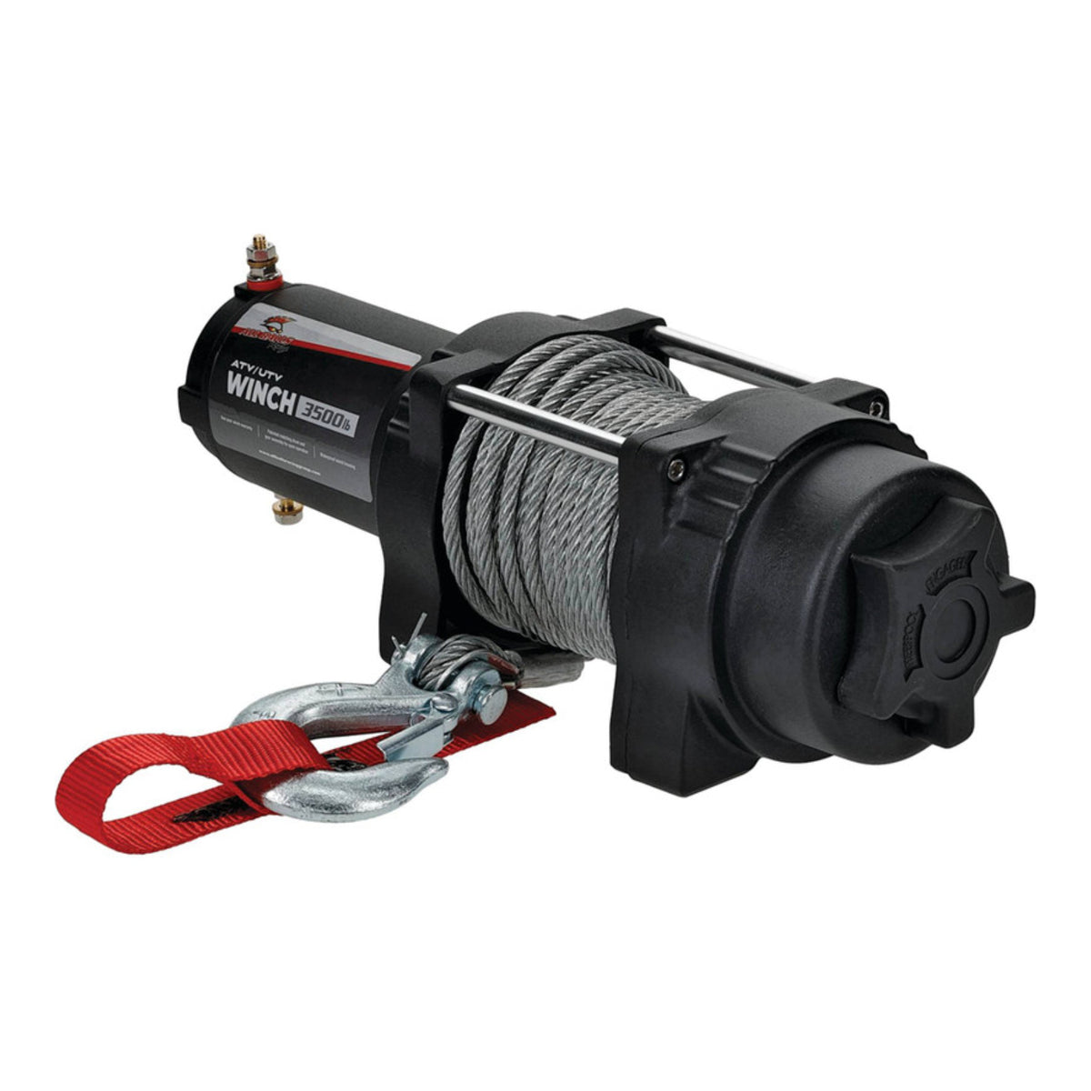ALL BALLS 4 BOLT WINCH 3500LB with 39FT STEEL WIRE