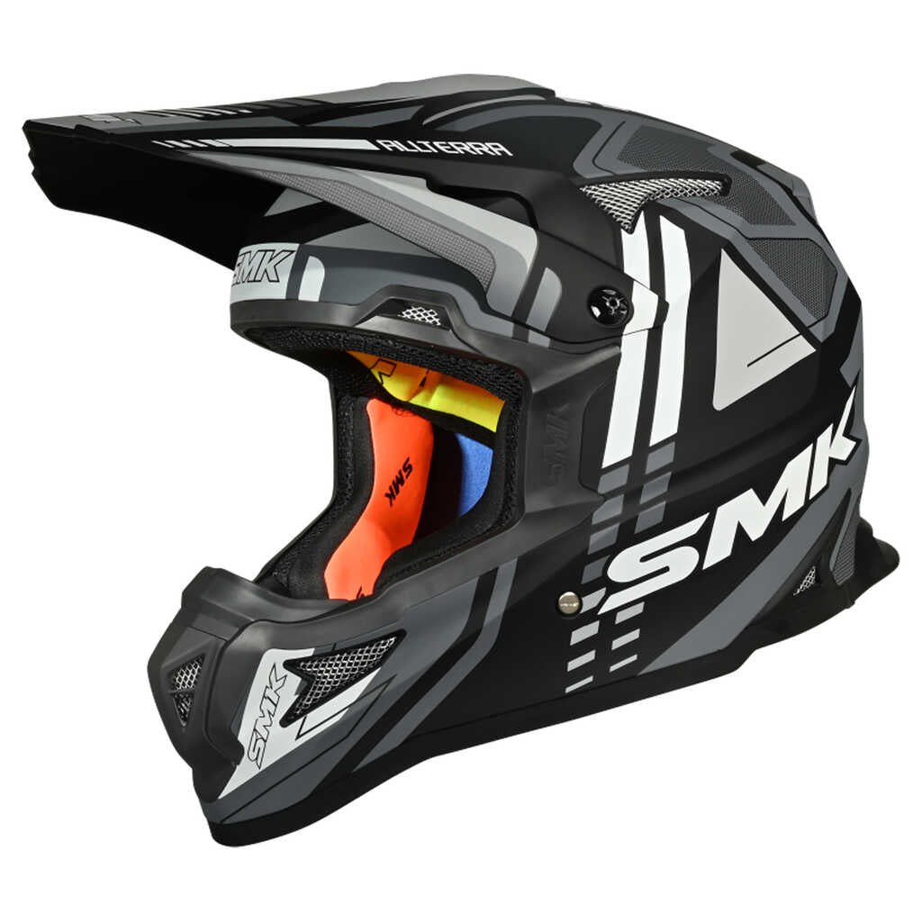 SMK Alterra Helmet MT BLACK GREY WHITE