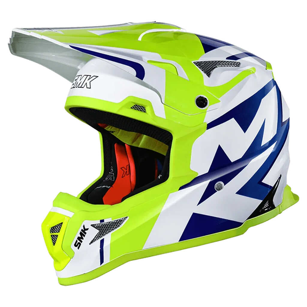 SMK Alterra Helmet MT WHITE BLUE YELLOW