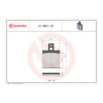Brembo Prime Brake Pad Sinter Rear 07BB01SP