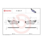 Brembo Prime Brake Pad Sinter Rear 07BB03SP