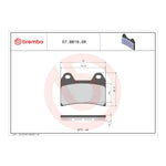 Brembo Xtra Brake Pad Sinter Front 07BB19SR