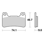 Brembo Upgrade Brake Pad Carbon Ceramic Front 07HO50RC