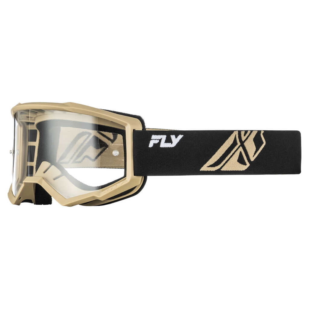 Fly Racing Focus Goggle - Black/Khaki - Clear Lens