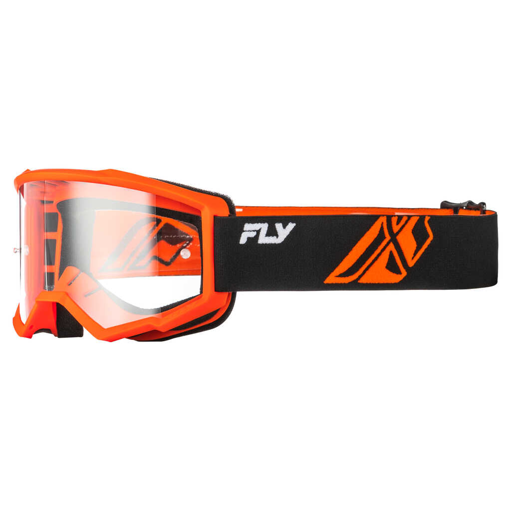 Fly Racing Focus Goggle - Black/Orange - Clear Lens