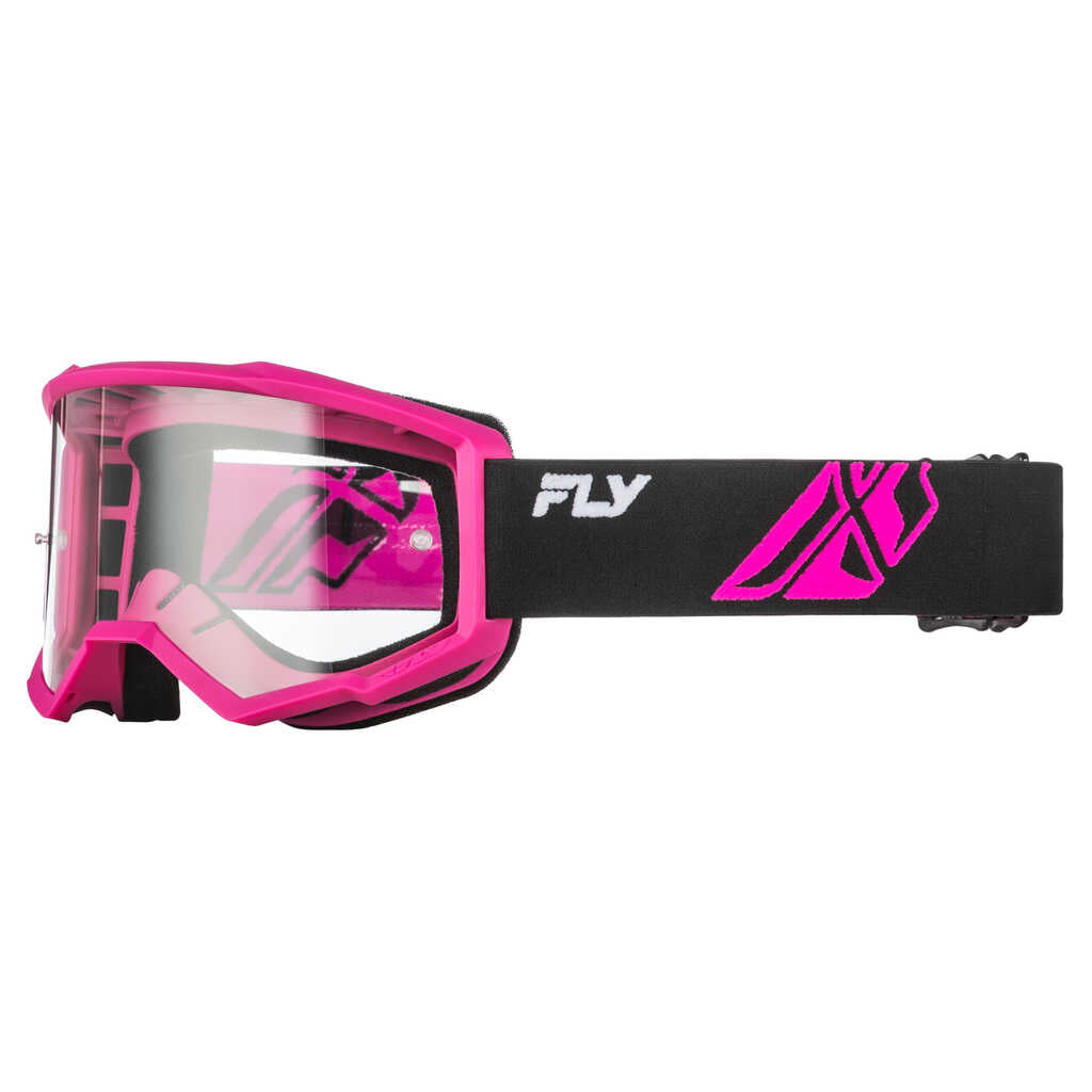 Fly Racing Focus Goggle - Black/Pink - Clear Lens