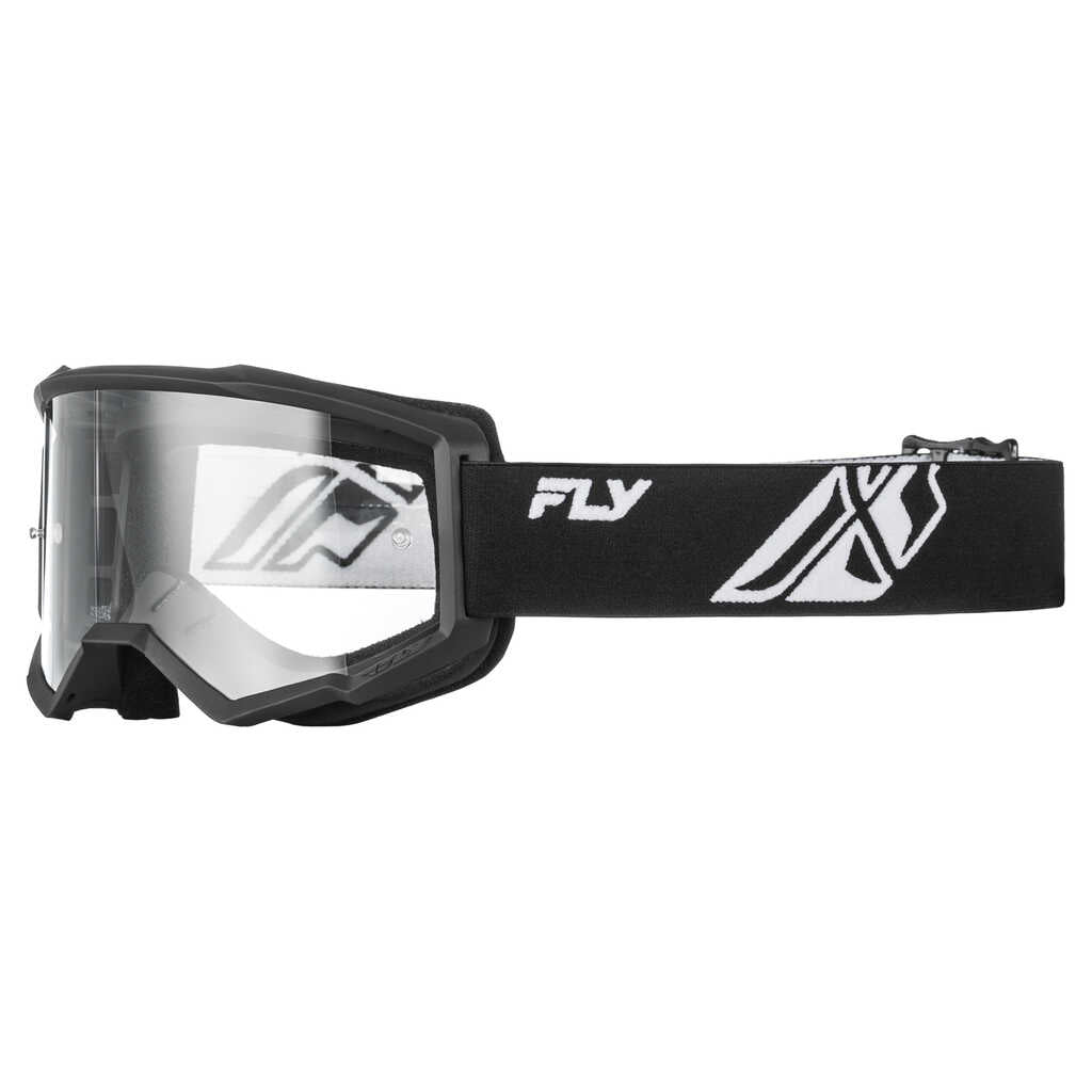 Fly Racing Focus Goggle - Black/White - Clear Lens