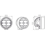 Denali D3 LED Fog Light - DataDim™ Technology - Single