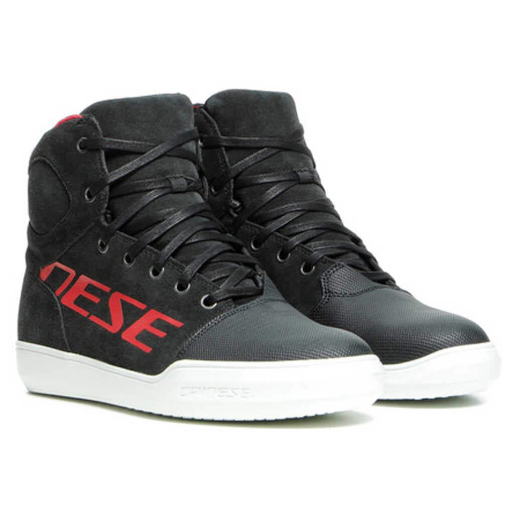 Dainese York D-WP Shoes - Ladies DARK CARBON / RED