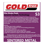 GOLDfren Brake Pads Sintered Sports GF016 - S3 (PH12)