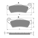 GOLDfren Brake Pads G114 SBS671/742 FDB2018 FA181