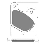 GOLDfren Brake Pads Sintered Sports GF062 - S3 (PH72)