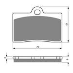GOLDfren Brake Pads Sintered Sports GF064 - S3 (PH66)
