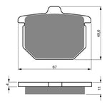 GOLDfren Brake Pads GF080 - S3