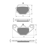 GOLDfren Brake Pads Sintered Sports GF084 - S3 ( PH16 )