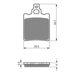 GOLDfren Brake Pads Off-Road Racing GF096 - K5 ( PR149 )