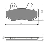 GOLDfren Brake Pads Sintered Sports GF102 - S3 ( PH29 )