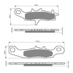 GOLDfren Brake Pads Off-Road Racing GF108 - K5 ( PR244 )