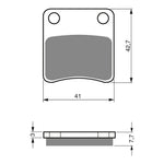 GOLDfren Brake Pads Sintered Sports GF110 - S3 ( PH148 )
