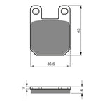 GOLDfren Brake Pads Sintered Sports GF121 - S3 ( PH88 )