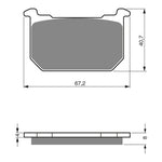 GOLDfren Brake Pads Sintered Sports GF127 - S3 ( PH14 )