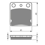 GOLDfren Brake Pads Off-Road Racing GF144 - K5 ( PR11 )
