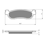GOLDfren Brake Pads Sintered Sports GF146 - S3 ( PH262 )