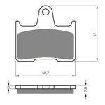 GOLDfren Brake Pads Sintered Sports GF148 - S3 ( PH231 )