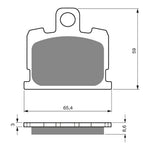 GOLDfren Brake Pads Sintered Sports GF151 - S3 ( PH20 )