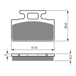 GOLDfren Brake Pads Sintered Sports GF161 - S3 ( PH120 )