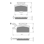GOLDfren Brake Pads Off-Road Racing GF167 - K5 ( PR282 )