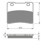 GOLDfren Brake Pads GF172 - S3