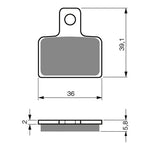 GOLDfren Brake Pads GF173 - K5