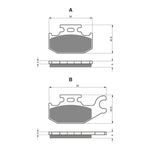 GOLDfren Brake Pads Off-Road Racing GF182 - K5 ( PR283 )
