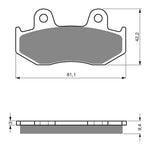 GOLDfren Brake Pads Off-Road Racing GF188 - K5 ( PR295 )