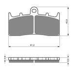 GOLDfren Brake Pads Sintered Sports GF194 - S3 ( PH271 )