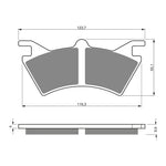 GOLDfren Brake Pads Off-Road Racing GF208 - K5 ( PR286 )