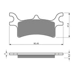 GOLDfren Brake Pads Off-Road Racing GF209 - K5 ( PR319 )