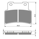 GOLDfren Brake Pads Sintered Sports GF251 - S3 ( P377 )