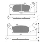 GOLDfren Brake Pads Off-Road Racing GF252 - K5 ( PR385 )