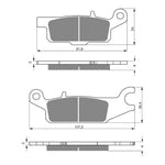 GOLDfren Brake Pads Off-Road Racing GF255 - K5 ( PR387 )