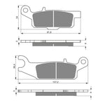 GOLDfren Brake Pads Off-Road Racing GF256 - K5 ( PR388 )
