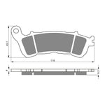 GOLDfren Brake Pads Sintered Sports GF257 - S3 ( PH340 )