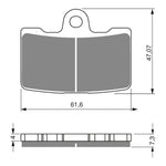 GOLDfren Brake Pads Sintered Sports GF269 - S3 ( PH395 )