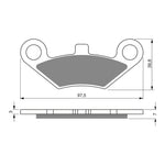 GOLDfren Brake Pads Sintered Sports GF284 - S3