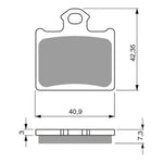 GOLDfren Brake Pads Off-Road Racing GF297 - K5 ( PR434 )