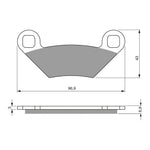 GOLDfren Brake Pads Off-Road Racing GF300 - K5 ( PR409 )