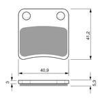 GOLDfren Brake Pads Sintered Sports GF303 - S3 ( P324 )