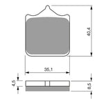 GOLDfren Brake Pads Sintered Sports GF304 - S3 ( PH438 )
